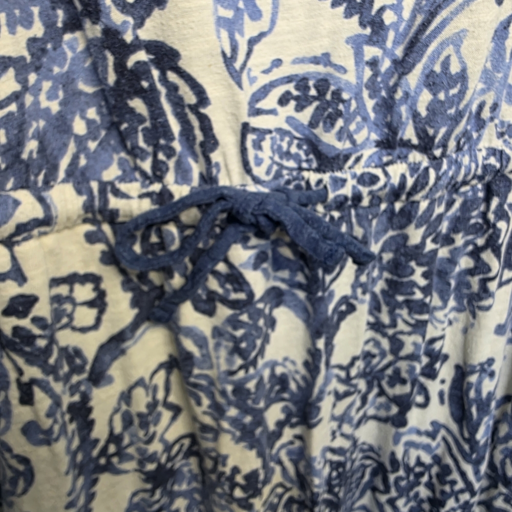 *3 FOR $12* Merona Blue and Off-White Floral Maxi Dress - Picture 4 of 4